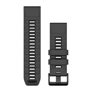 QuickFit® 26-remmar Graphite/Svart Silikon – Garmin