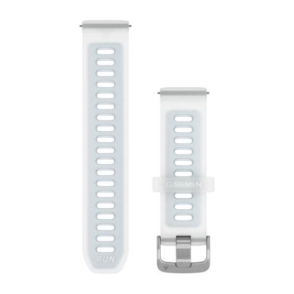 Snabbfäste Remmar (20 mm), Genomskinlig Whitestone/Cloud Blue Med Silverfärgad Hårdvara – Garmin