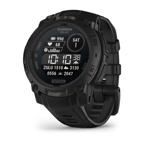 Instinct® 3 – 50 mm, Solar, Tactical Edition, Sort med sort rem 1
