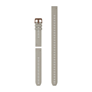 QuickFit® 20 Klockarmband Fransk Grå Silikon (Dykarset Med 3 Delar) – Garmin