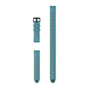 QuickFit® 20 Armband Turkos Silikon (Dykarset med 3 Delar) – Garmin