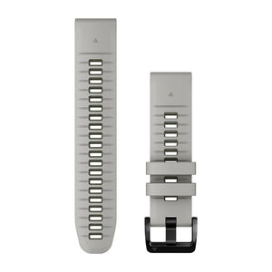 Quickfit 22 mm klockarmband Fog Gray/Moss Silikon – Garmin