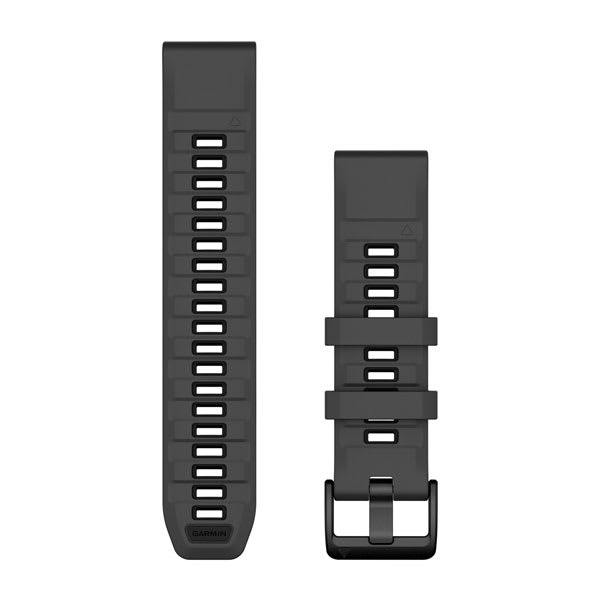 QuickFit® 22 Armband Graphite/Svart Silikon – Garmin