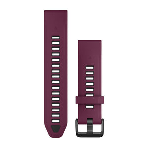 QuickFit® 20 Remmar, Merlot/Graphite Silikon – Garmin