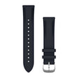 Quick Release remme (20 mm), Navy italiensk læder, sølv hardware 1