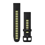QuickFit® 20 urremme, Sort/Electric Lime silikone 1