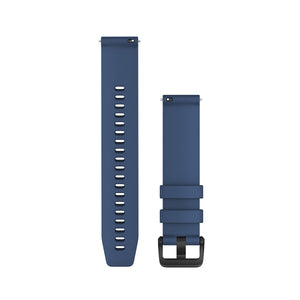 Snabbfäste Remmar (20 mm), Tidal Blue, Svart Hårdvara – Garmin