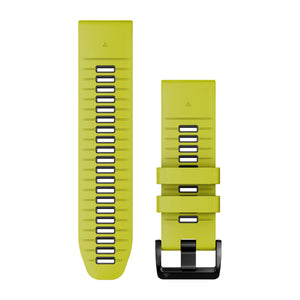 QuickFit® 26 Klockarmband Electric Lime/Graphite Silikon – Garmin