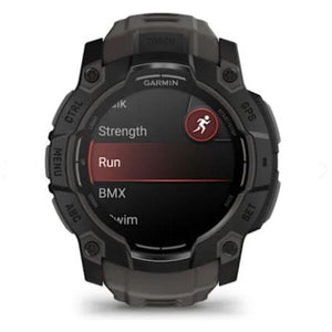 Instinct® 3 – 50 mm, AMOLED, Sort med Charcoal rem 3