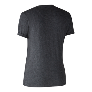 Dam Basis 2-pack T-shirt Adventure - Grön Melange - Deerhunter