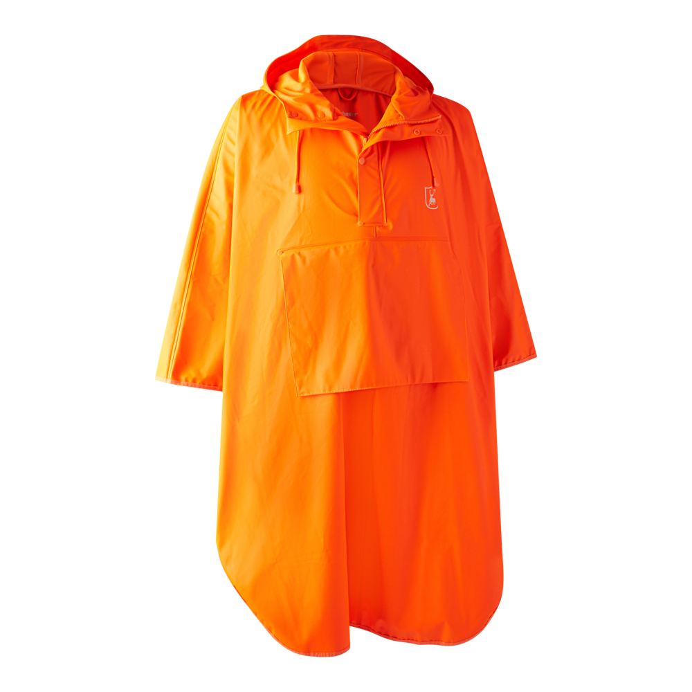 Hurricane Regnponcho Orange - Deerhunter - Jagtbutikken
