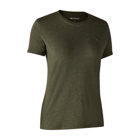 Dam Basis 2-pack T-shirt Adventure - Green Mel/Brown Leaf - Deerhunter