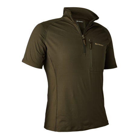 Excape isolerad T-shirt med dragkedja i nacken Grön - Deerhunter