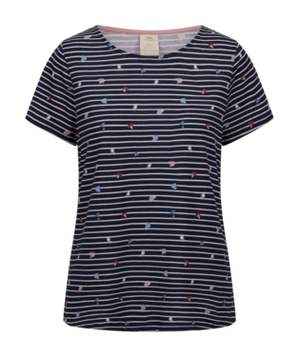 Myla - Navy Floral Stripe - Trespass