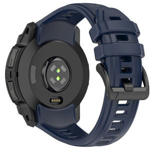 22 mm remme (Instinct® 3 – 45 mm), Bolt Blue silikone 3