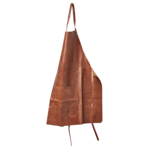 Förkläde i läder Cognac - Corium