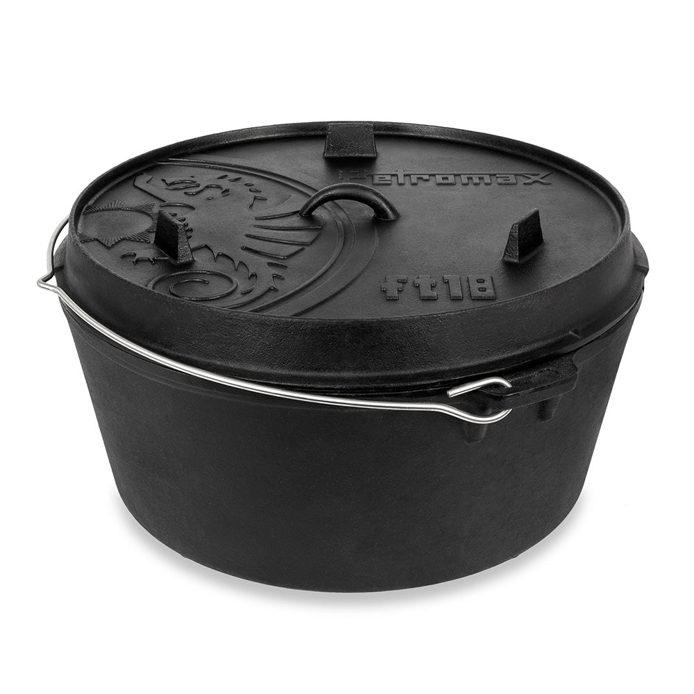 Dutch Oven ft18 med ben – 16,1 L gjutjärnsgryta – Petromax