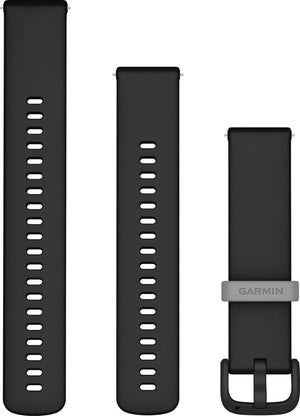 Quick Release remme (22 mm), Sort/Powder Grey, Slate hardware 3