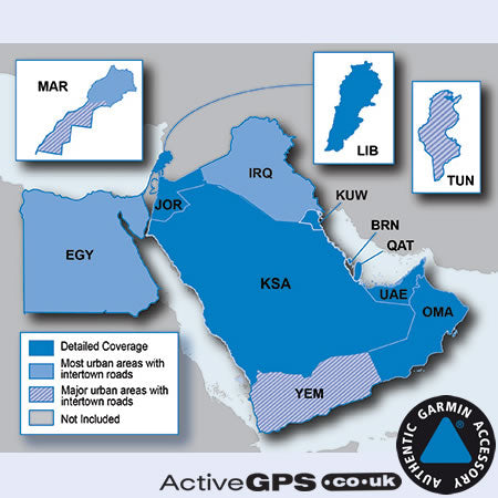 microSD™/SD™ card: City Navigator Middle East & Northern Africa NT 3