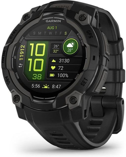 Instinct® 3 – 45 mm, Solar, Sort med sort rem 2