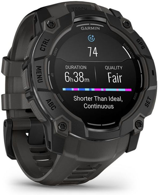 Instinct® 3 – 50 mm, AMOLED, Tactical Edition, Sort med sort rem 1