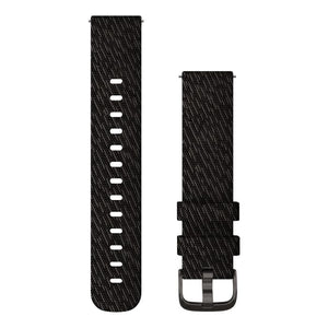 Quick release remme (24 mm), Sort ComfortFit nylon 3