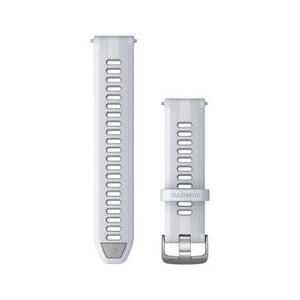 Quick Release remme (22 mm), Silver Grey silikone , sølv hardware 1