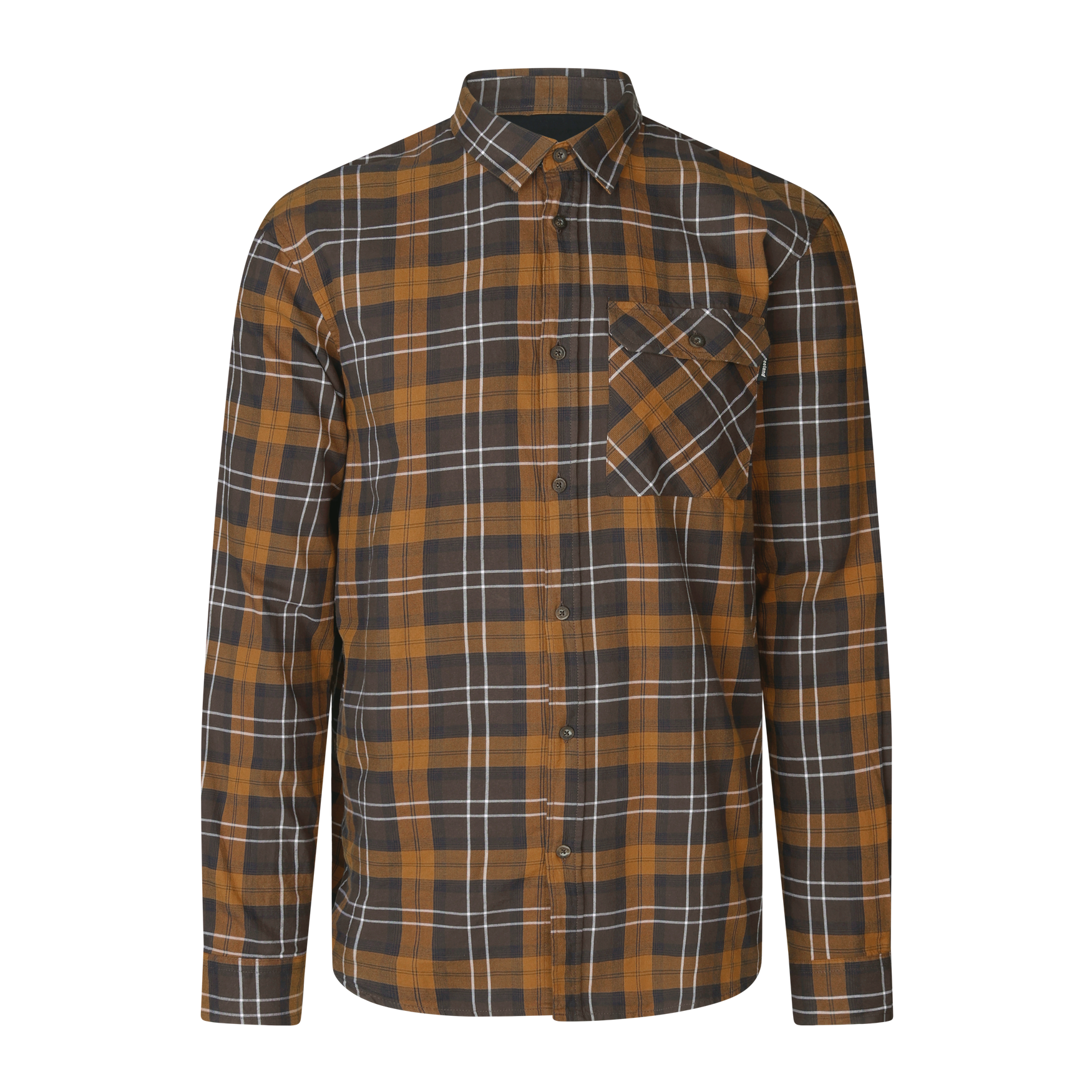 Glen Flanellskjorta - Dark Brown/Camel Check – Seeland