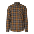 Glen Flanellskjorta - Dark Brown/Camel Check – Seeland