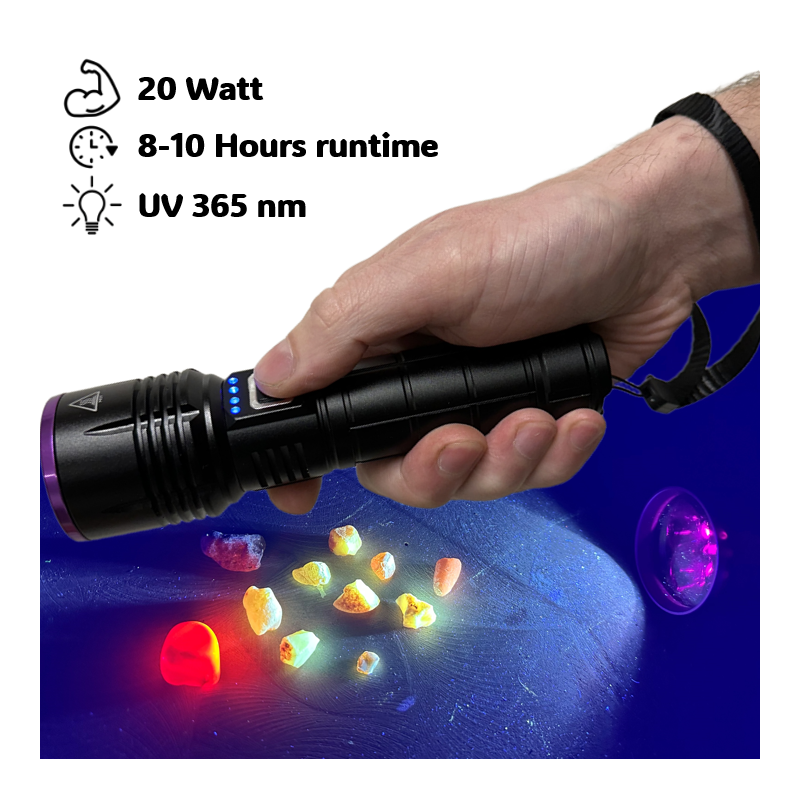 Globuz Eclipse 20W UV 365nm med Blacklight-filter