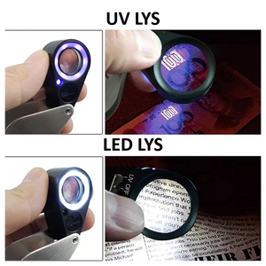Globuz - 20x Inspection Loupe with LED & UV Light