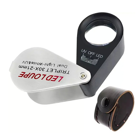 Globuz - 30x Inspection Loupe with LED & UV Light