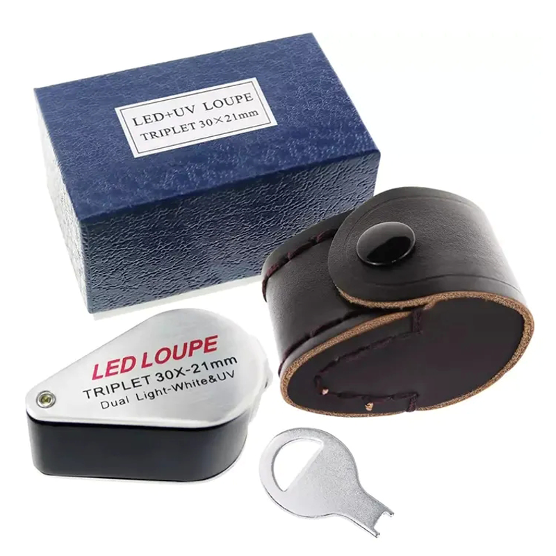 Globuz - 30x Inspection Loupe with LED & UV Light