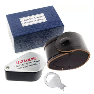 Globuz - 30x Inspection Loupe with LED & UV Light