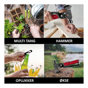 GLOBUZ - Multiverktyg med Yxa & Hammare 16-i-1