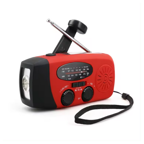 GLOBUZ - Nödradio med 2 000 mAh Powerbank