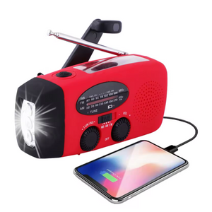 GLOBUZ - Nödradio med 2 000 mAh Powerbank