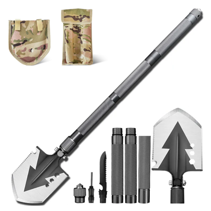 GLOBUZ Survival Shovel – överlevnadsspade med multiverktyg