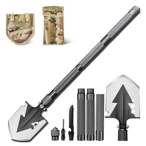 GLOBUZ Survival Shovel – överlevnadsspade med multiverktyg