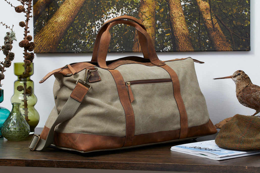 Resväska Canvas/Hunter Läder