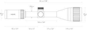 Vantage IR 3-9x50 Mil Dot - Hawke