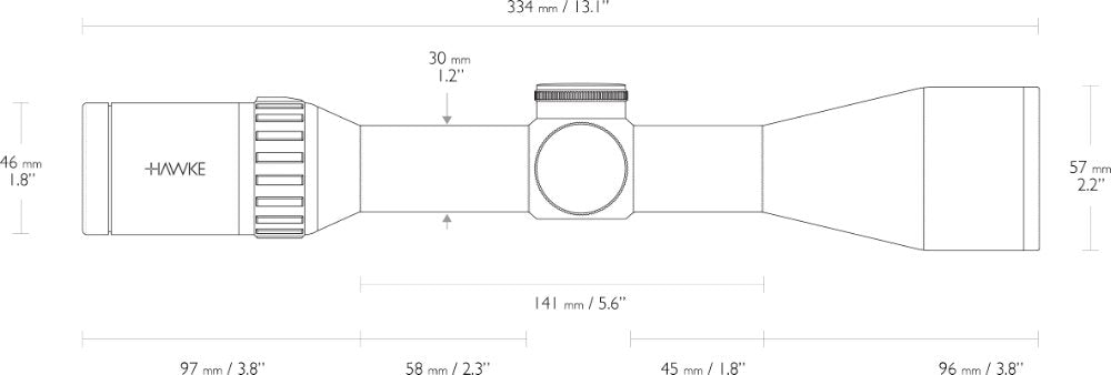 Endurance 30 WA - 2,5-10x50 LR Dot (8x) – Hawke