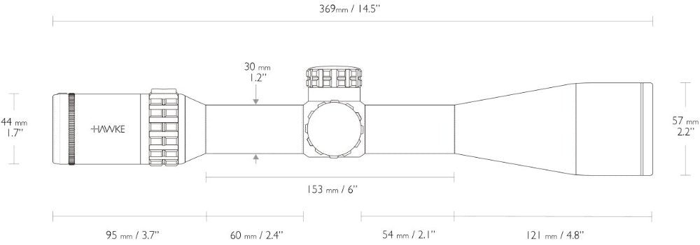 Frontier 30 SF - 4-24x50 LR Dot (16x) – Hawke