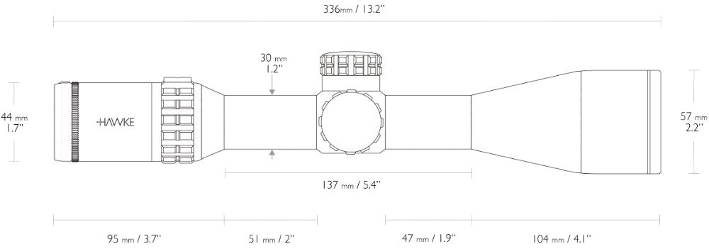 Frontier 30 FFP - 3-15x50 FFP Mil Pro (15x) – Hawke