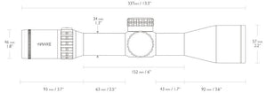 Frontier 34 FFP - 3-18x50 FFP Mil Pro Ext. (18x) – Hawke
