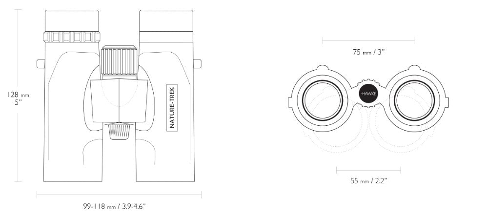 Nature-Trek 8x32 Grön - Hawke