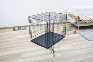 Hundbur i stål hopfällbar - 92x63x74 cm – Kerbl