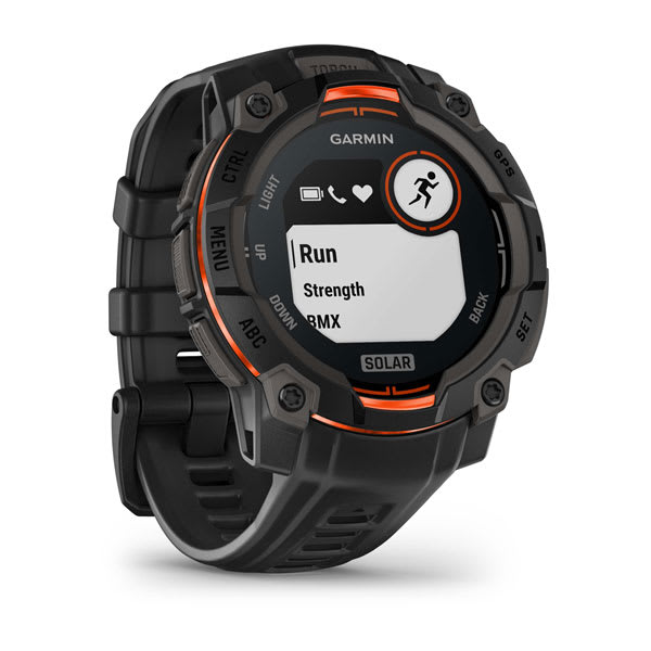 Instinct® 3 – 45 mm, Solar, Svart med Svart Rem – Garmin