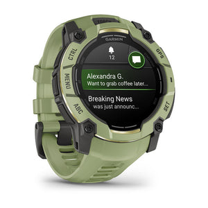 Instinct® 3 – 50 mm, AMOLED, Fern Green med Fern Green-rem – Garmin