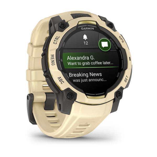 Instinct® 3 – 45 mm, AMOLED, Citrine med Citrine rem – Garmin